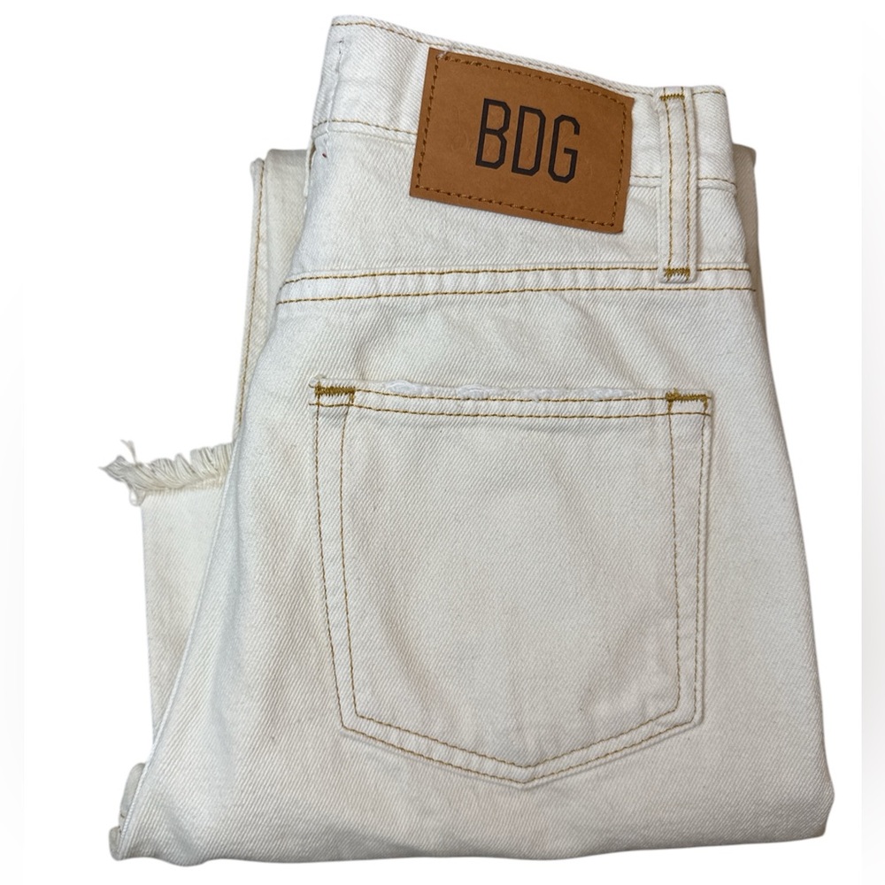 BDG Off White Distressed Denim Jeans